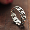 Woven accessory, fashionable ring for beloved, wholesale, silver 925 sample, 022236W