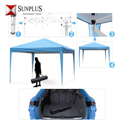 Outdoor wedding tent advertising collapsible tent printed four-legged canopy hotel ground stall umbrella rain canopy flat wholesale