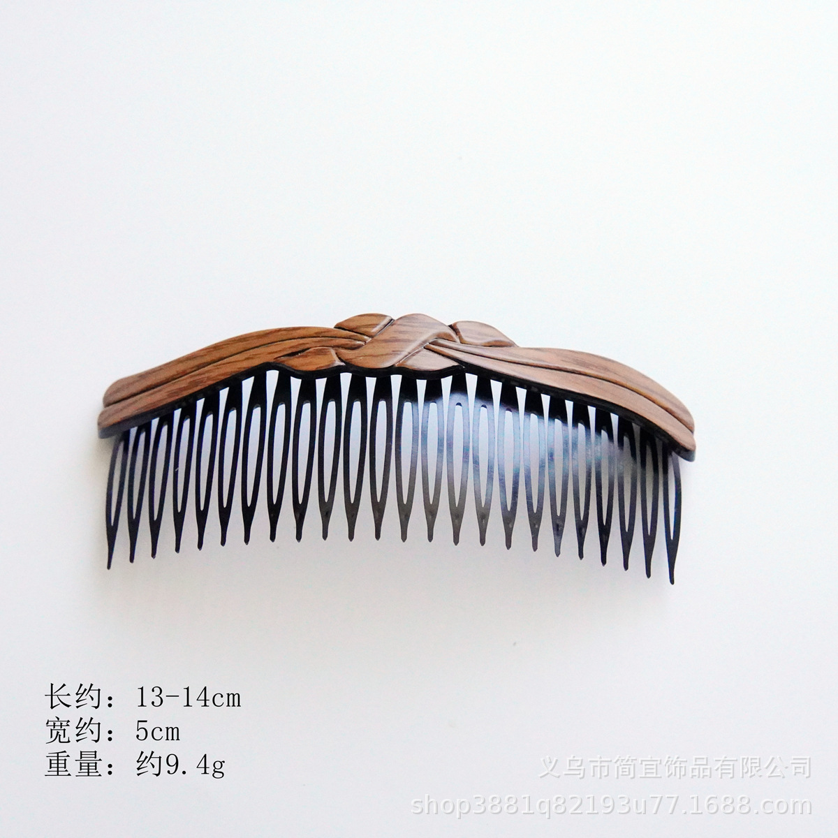 13.5cm 24 dientes de madera grande amor hueco insertar peine de moda madre peinado de plástico clásico