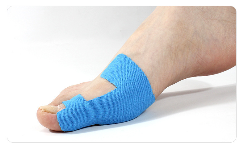 Ayak parmağı düzeltici tek kullanımlık iç efekt yama önceden kesilmiş elastik koruma ayak başparmağı valgus sabit destek spor bandajı