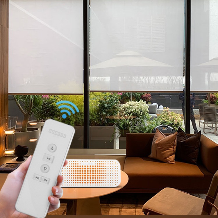 Sharp persiana Eléctrica pista de protección solar sombreado automático inteligente Tmall Genie tire de control remoto de elevación cortina del hogar