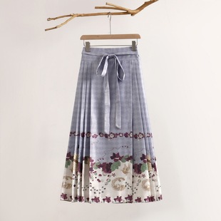 Autumn and Winter new artistic retro Han element Hanfu commuter modified long Ming lace-up Tang suit vest dress