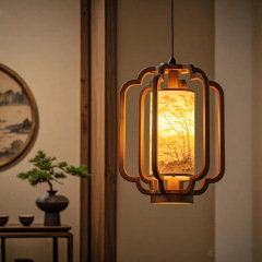 B&B 宋代新中国風の小さなシャンデリア中国風禅ショップ商業レストラン通路レストランティールーム吊り下げライン