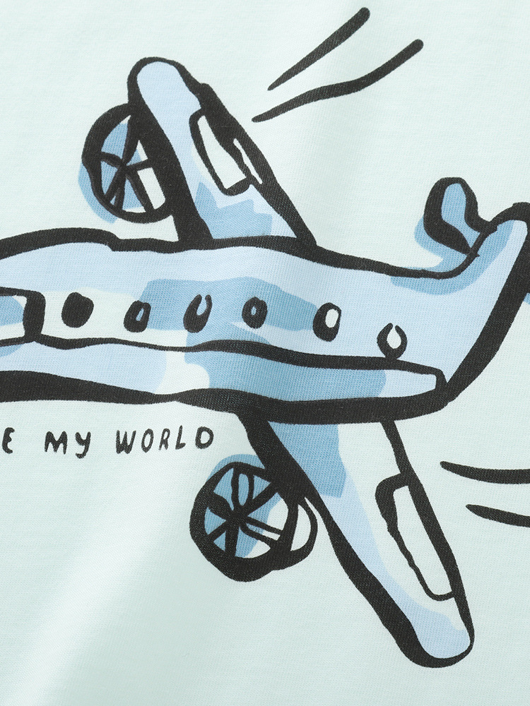 Malwee transfronterizo de verano europeo y americano para niños de manga corta de manga corta de cuello redondo delgado versátil camiseta superior infantil