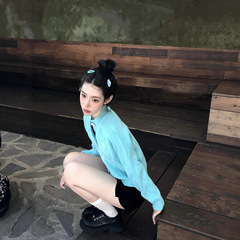 miu系温柔蝴蝶结针织开衫女秋季韩版外搭短款毛衣外套软糯针织衫