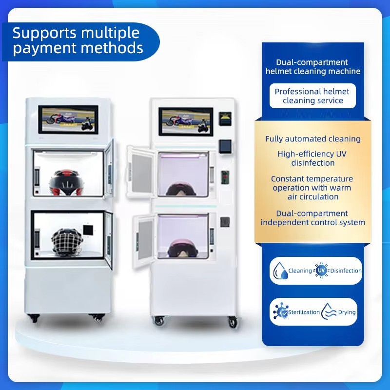 Máquina Autoservicio de Limpieza y Desinfección de Cascos Automática, Desinfección, Desodorización para Cascos image 3