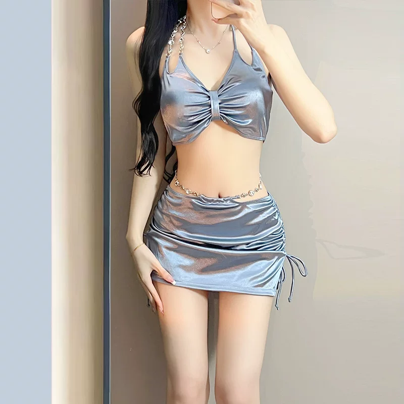 Плавки купальные набор sexy, 3 предмета, стиль высокого качества