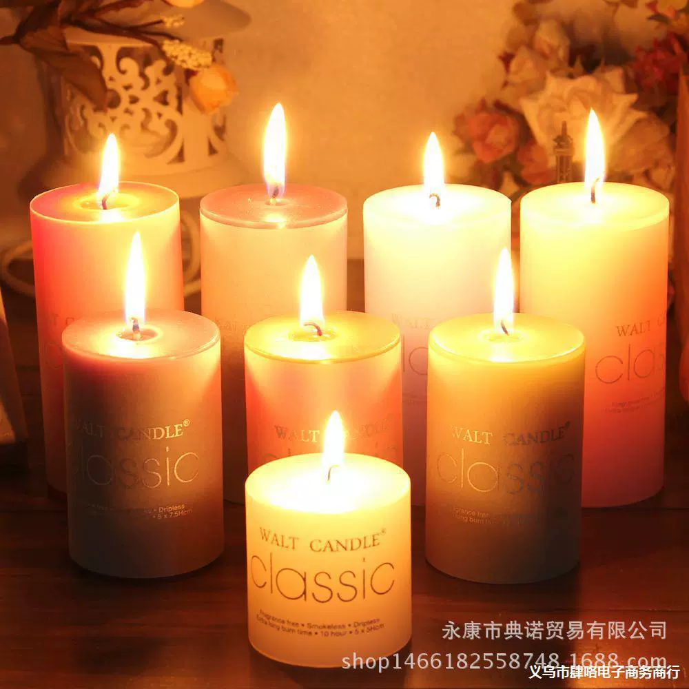 儿里凡 Somber Candle классическая круглая праздничная романтическая свеча для свадьбы и выпечки, свеча-столб, одобрение производителя воска