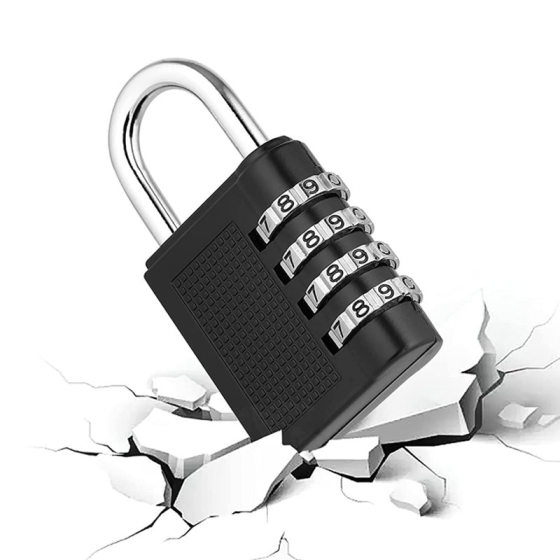 Jia Jiang padlock key password padlock cabinet luggage open padlock 4-digit password anti-theft lock gym small lock