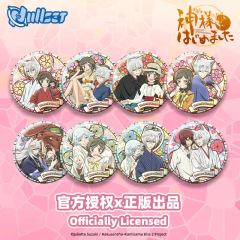 アニメ周辺元気少女縁結神花語シリーズ周辺バッジ水彩桃園奈々生巴衛