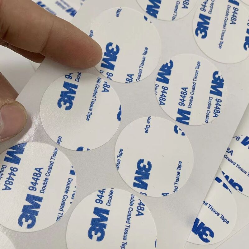 Wholesale Round Strong Adhesive 3m Double-Sided Tape with Adhesive Backing Cotton Paper Transparent 9448A White Self-Adhesive Die-Cut Foam Eva