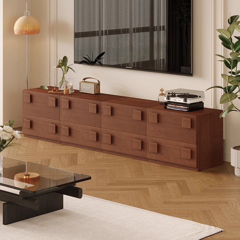 DASIMA estilo francés retro estilo antiguo sala de estar contra la pared armario de madera maciza armario de comedor pequeño armario de almacenamiento armario de puerta de tarjeta