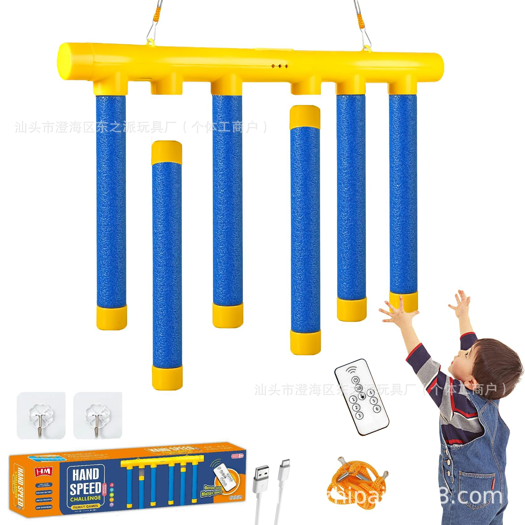 Трансграничный развивающий тренажер для координации рук и глаз, сенсорной интеграции, игрушка для развития реакции и захвата (игровой автомат с палочками)