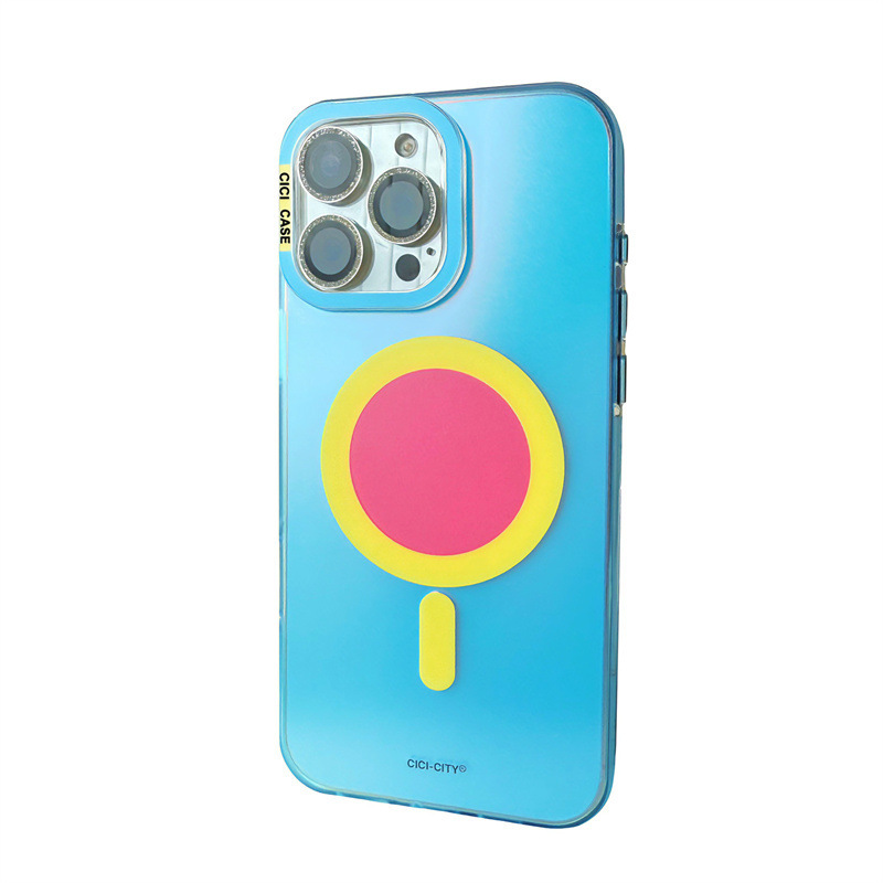 日韩撞色极光磁吸支架适用iPhone17苹果16ProMax/15/14手机壳新款|undefined