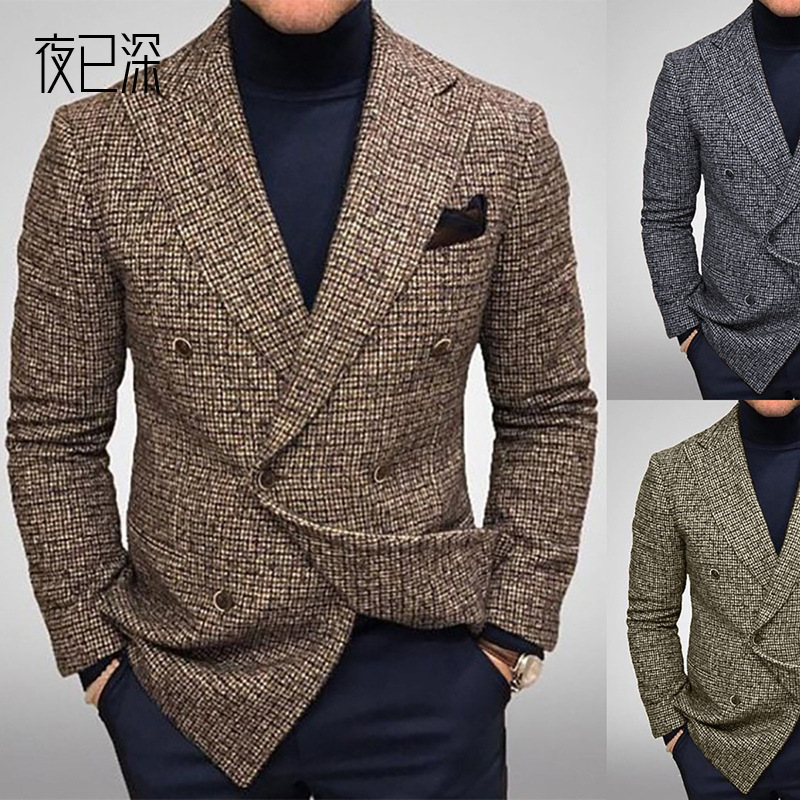 2026 Amazon Casual Suits for Men, Gentlemen's Casual Suit Jackets, Men's Plus Size Foreign Trade Wholesale