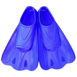 Silicone Swimming Fins for Freestyle, Diving Training-Specific Short Fins for Men and Women, Duck Fins for Swimming Training