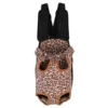 Leopard print canvas shoulder pads
