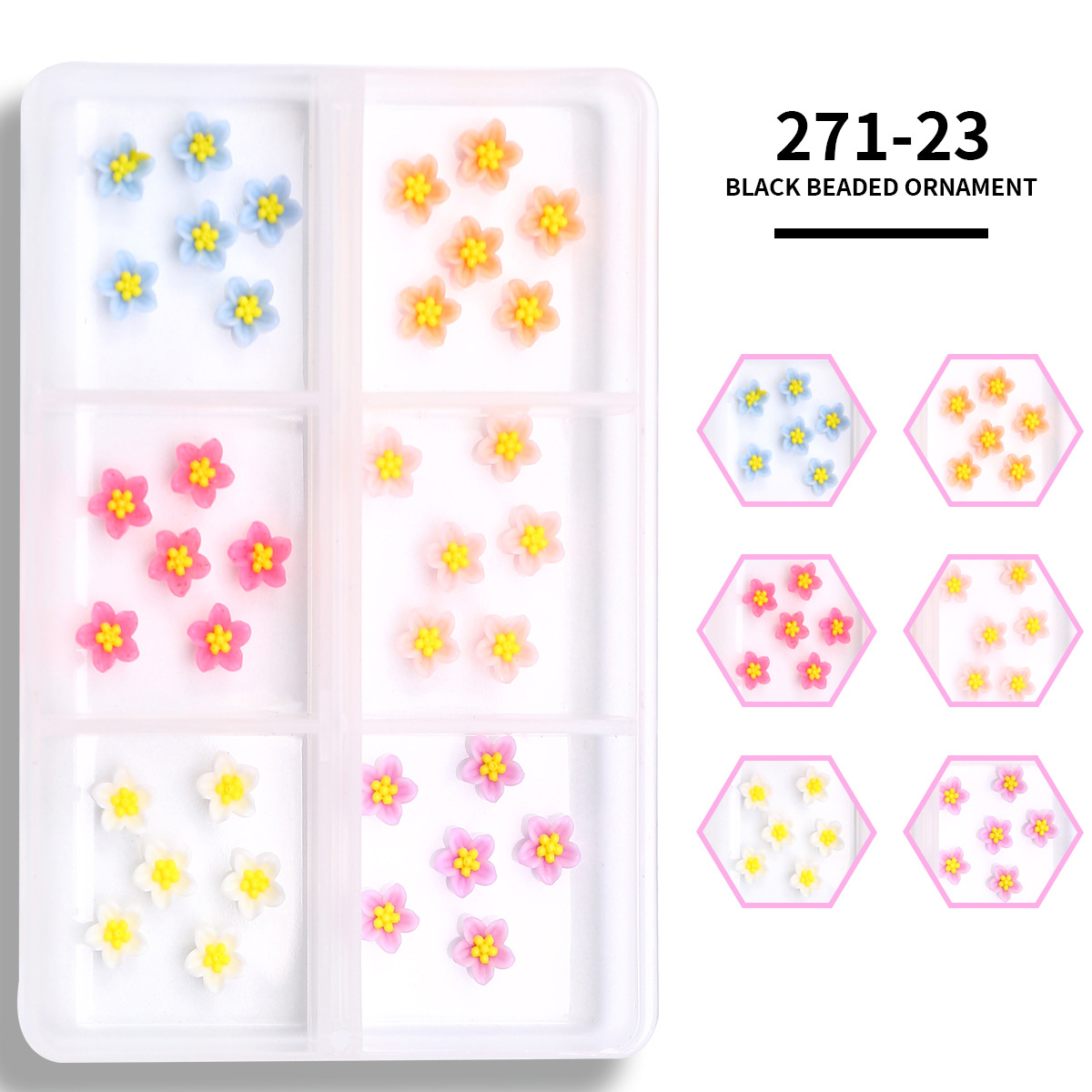 Cruz-frontera popular remache de uñas joyería no se desvanece mezclado 6-rejilla de metal largo hueco estrella Luna decoración de uñas