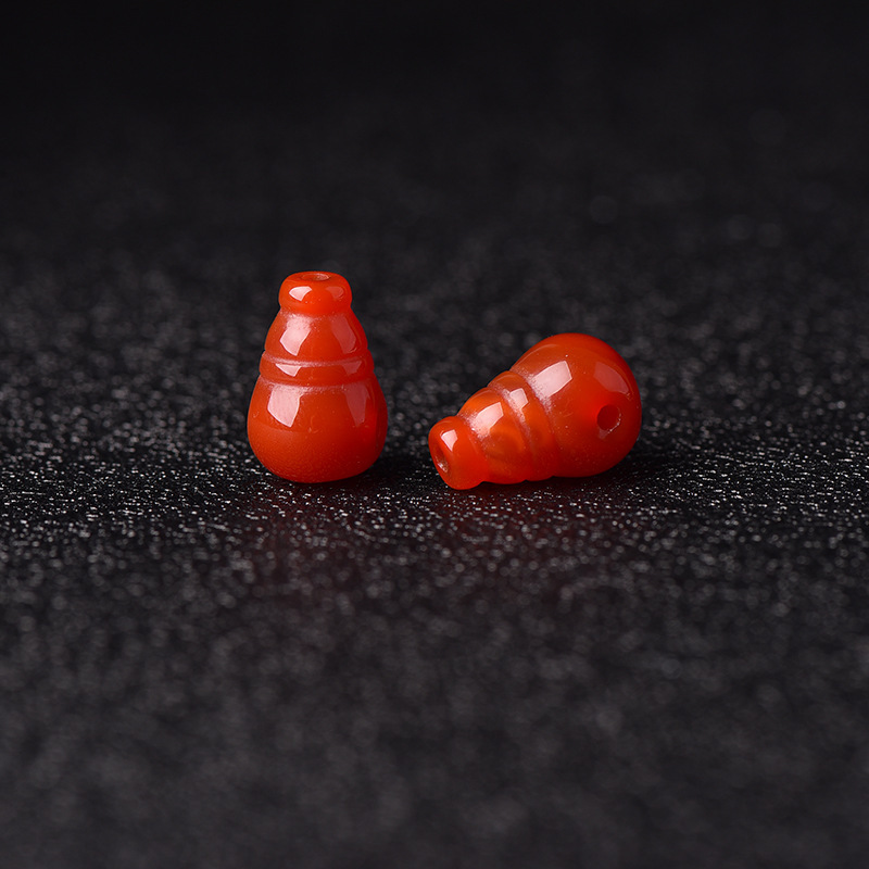 天然赤瑪瑙三方向仏頭アクセサリー南赤柿火炎模様仏珠 108 ブレスレット DIY アクセサリー|undefined