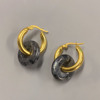 Brand advanced retro universal earrings, European style, simple and elegant design, high-quality style