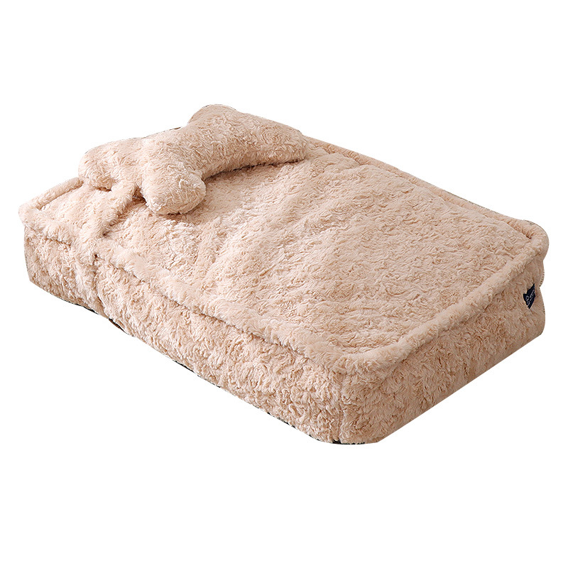 4 estaciones de Le Chick Cat Nest universal resistente a la mordedura y calentamiento desmontable colchón para perros, pet