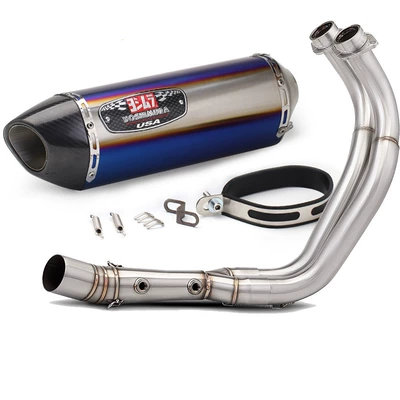 Yamaha MT-07 XSR700 14-25 Motorcycle Modified Exhaust Pipe Front Section MT07 Exhaust Pipe Tail Tip