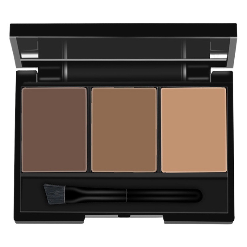 Maioli polvo de cejas de tres colores impermeable a prueba de sudor sin maquillaje sombra de nariz Reparación de sombra de ojos maquillaje para principiantes cosméticos