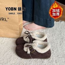 全外穿冬季Y包跟棉鞋OB鞋子2025勃肯鞋毛毛一脚蹬女优步新款N加绒