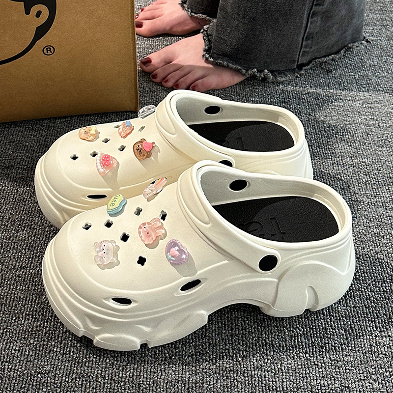 Eva Thick-Soled Clogs, Height-Increasing Shoes for Women, Non-Slip 2025 New Style, Women's Beach Sandals for Summer