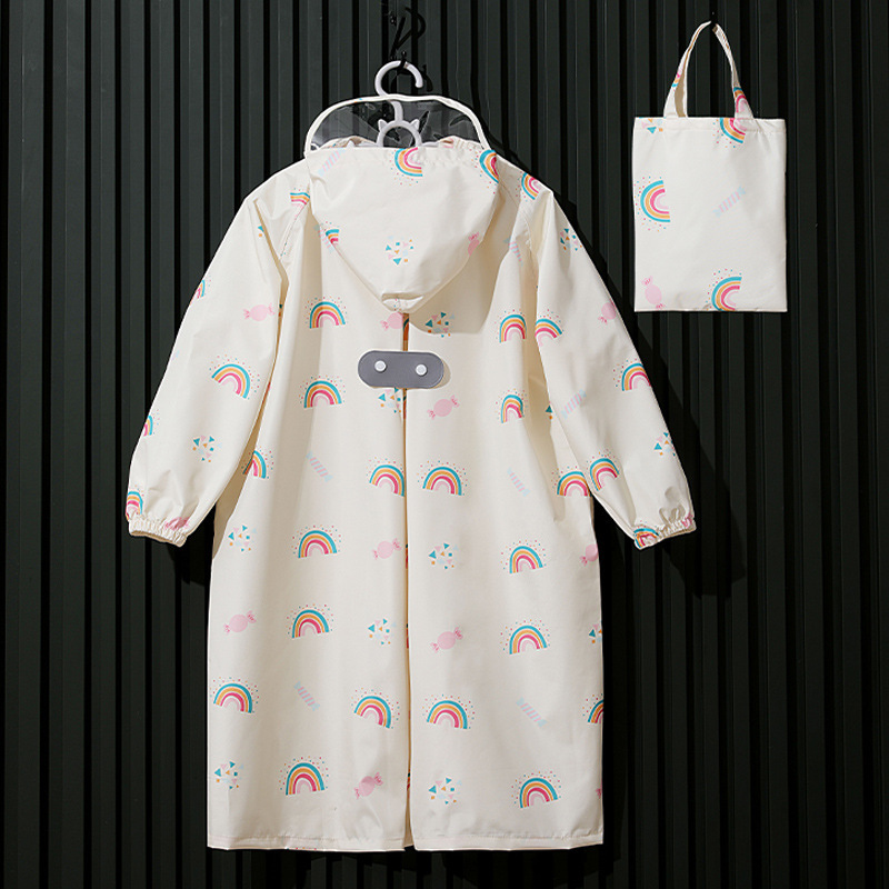 2025 Japanese Children's Raincoat Girls Primary School Poncho Kindergarten Baby Waterproof Clothing Lightweight Breathable Summer Lightweight