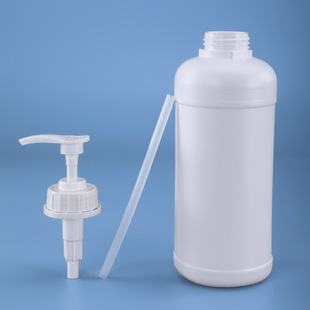 Ready Supply of 42-Tooth Push-Type Pump Head Plastic Sample Reagent Dispensing Bottle 1L Pressure Pump 5-Liter Chemical Packaging Barrel