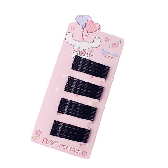 Balloon Rabbit card steel wire black hair clip female updo clip studio makeup styling special hairpin