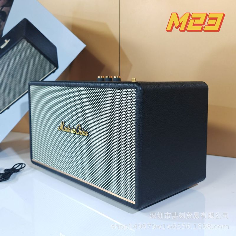 起爆金M23無線bluetoothスピーカー屋外大電力携帯家庭用ACTON高颜値復古木製音響|undefined