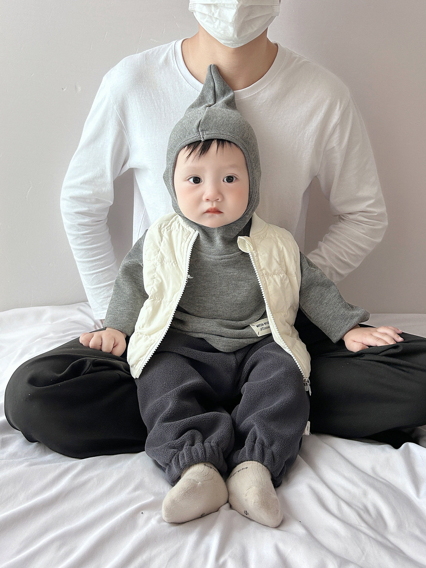 Invierno nuevo chaleco de pluma para bebés coreanos con chaleco de moda para bebés masculinos, clip de caballo de aire extranjero para niños image 4