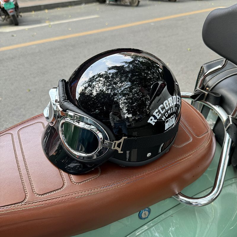 Retro Motorcycle Electric Vehicle Helmet 3C Certified Men Women Safety Helmet