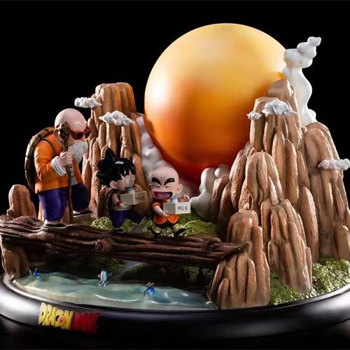드래곤 볼 블라인드 박스 손으로 만든 슈퍼 세 화이트 신 WUKONG VEGETA TRANKS GITA 애니메이션 장식품 장난감