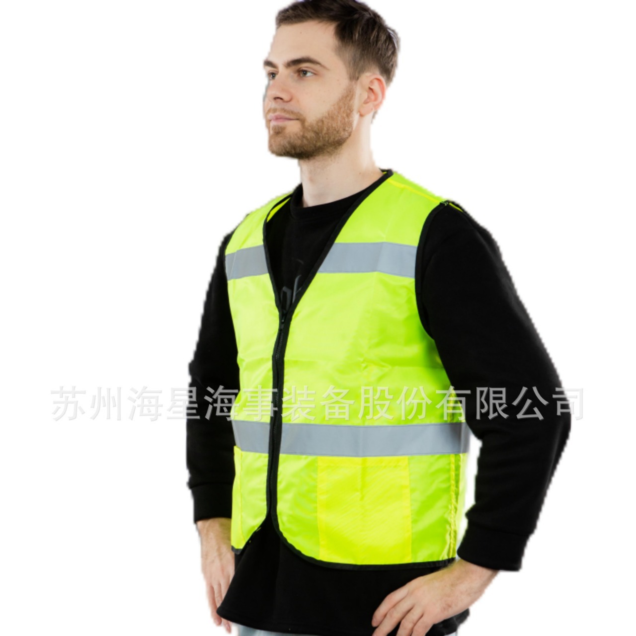 厂家直销工作马甲背心HXY-M1涤纶牛津布材料 正反两面反光条