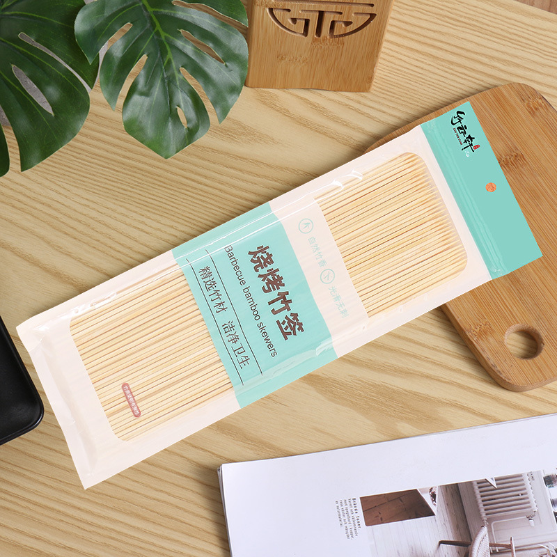 Disposable Bamboo Skewers for Barbecue, Fruit Skewers, Candied Hawthorn Skewers, Oden, Spicy Hot Pot Bamboo Skewers