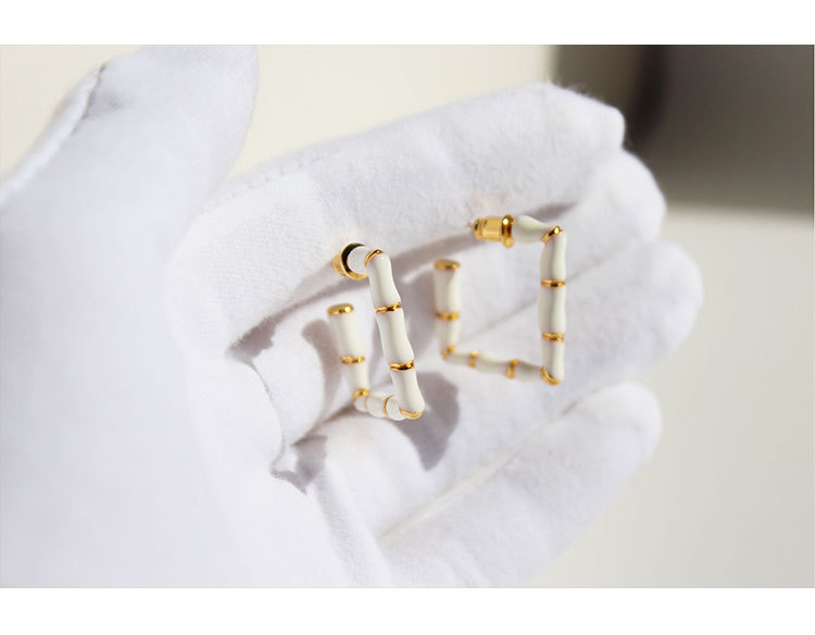 Fashion Geometric Copper Plating Ear Studs 1 Pair