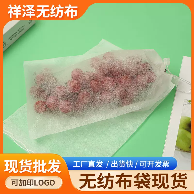 无纺布水果套袋 葡萄袋防鸟防虫防水专用水果袋 育苗套袋现货批发