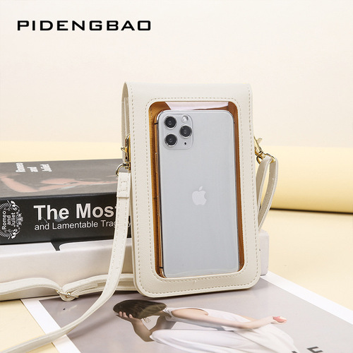  cross-border new style touch screen mobile phone bag women's shoulder crossbody bag girls mini phone bag