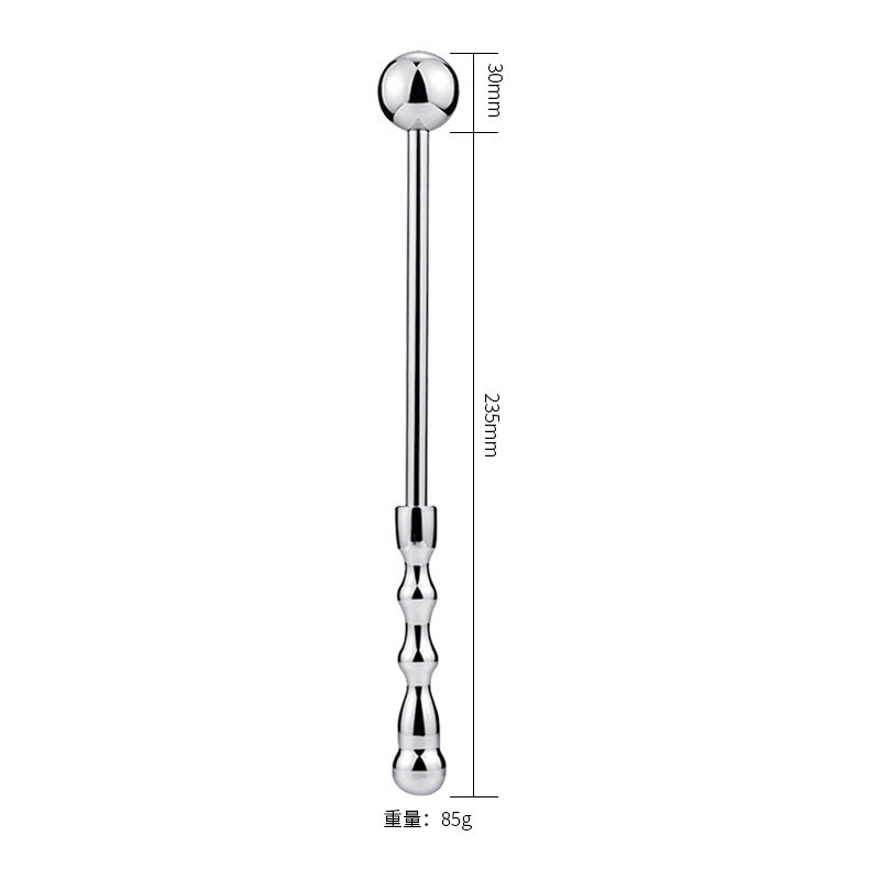 Секс-игрушка SM, anal plug из нержавеющей стали, металлическая, боковая ударная ручка, двойного назначения анальный пробник для анального расширения, круглый шарик-батт