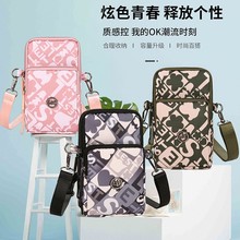跨境2025新款尼龙布手机包女运动手臂包零钱包单肩斜挎小包包批发