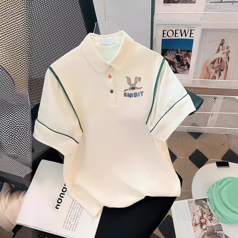 Girl's Big Boy's Short-sleeved T-shirt Summer 2024 New Fashion Student Casual Summer Dress Small Girl's Chic Top Girl's Big Boy's Short-sleeved T-shirt Summer 2024 New Fashion Student Casual Summer Dress Small Girl's Chic Top