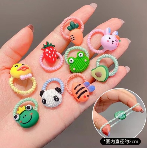 Korean version of children's accessories 100 cans of small rubber bands, cute headbands for girls to tie their hair without damaging the hair, hair ties and hair accessories