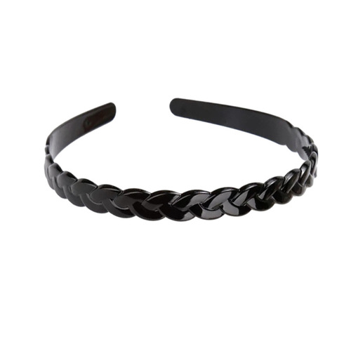 Hairbands, hair accessories, hairpins, hairpins, simulated black plastic braided hairbands, one dollar store and two dollar store jewelry wholesale