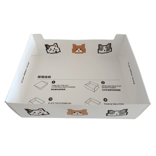Single-use cat litter tray travel portable cat toilet foldable paper large cat toilet pet toilet