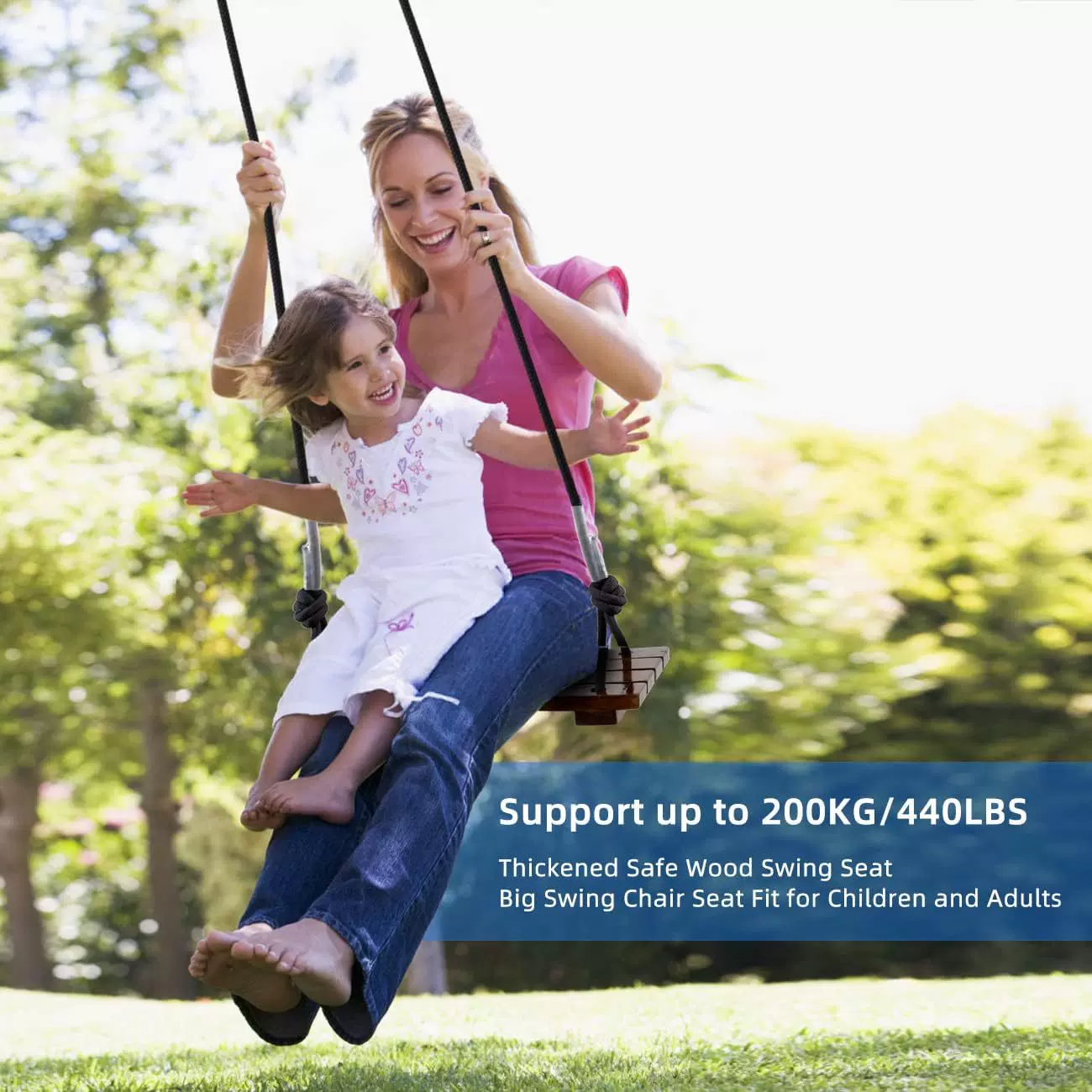 实木秋千户外室内秋千卧室秋千成人儿童单双人秋千板游乐场庭院