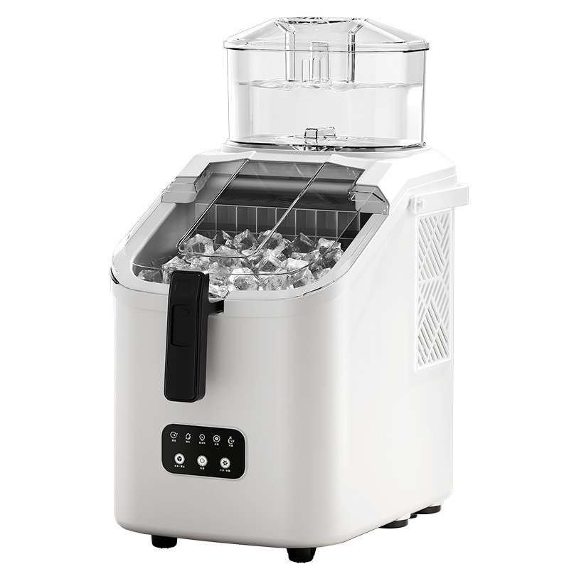 Aigewei Household Small Square Ice Bullet Ice Machine Dormitory Coffee Companion Fully Automatic Solid Ice Making Machine