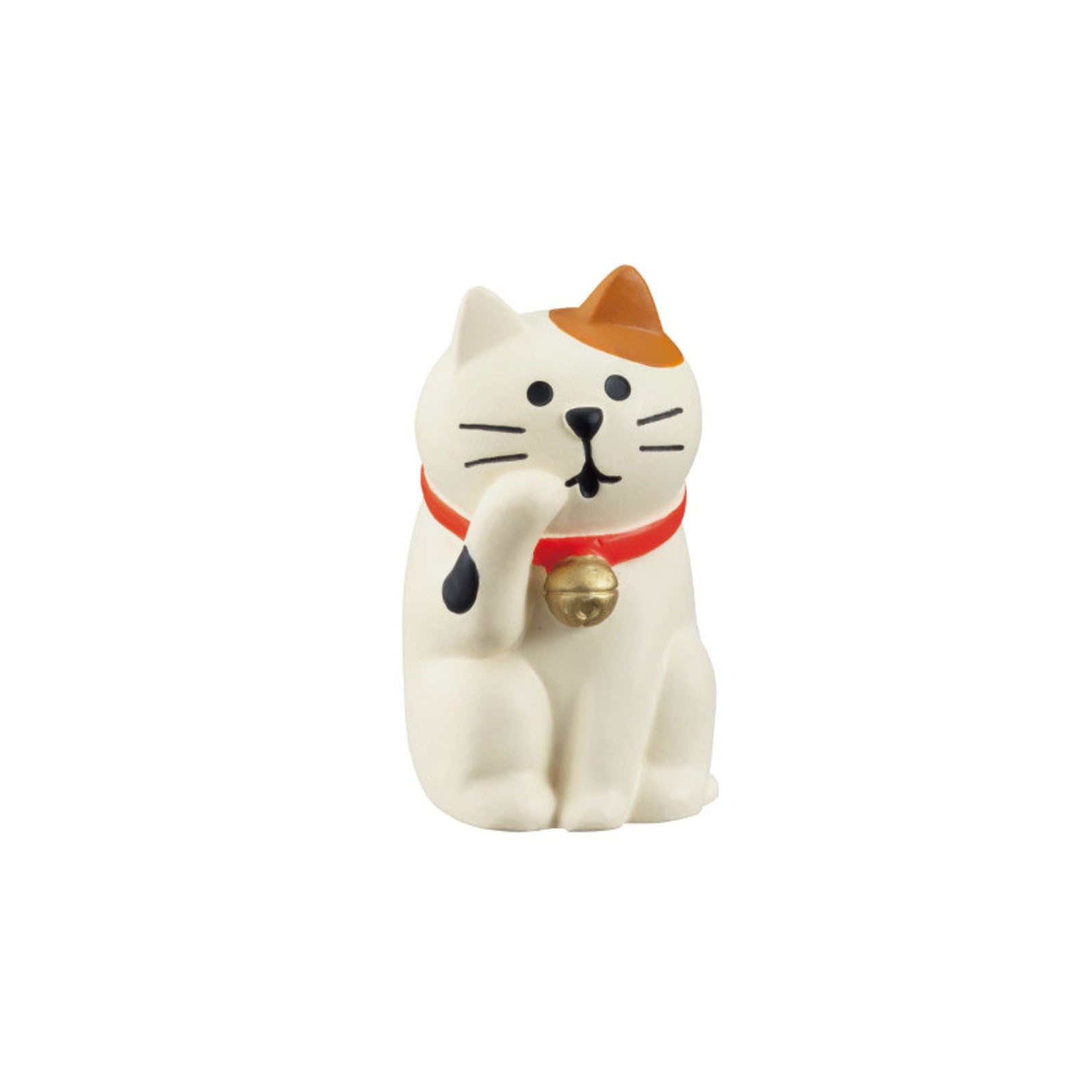 행운의 빨간 원 벨 고양이